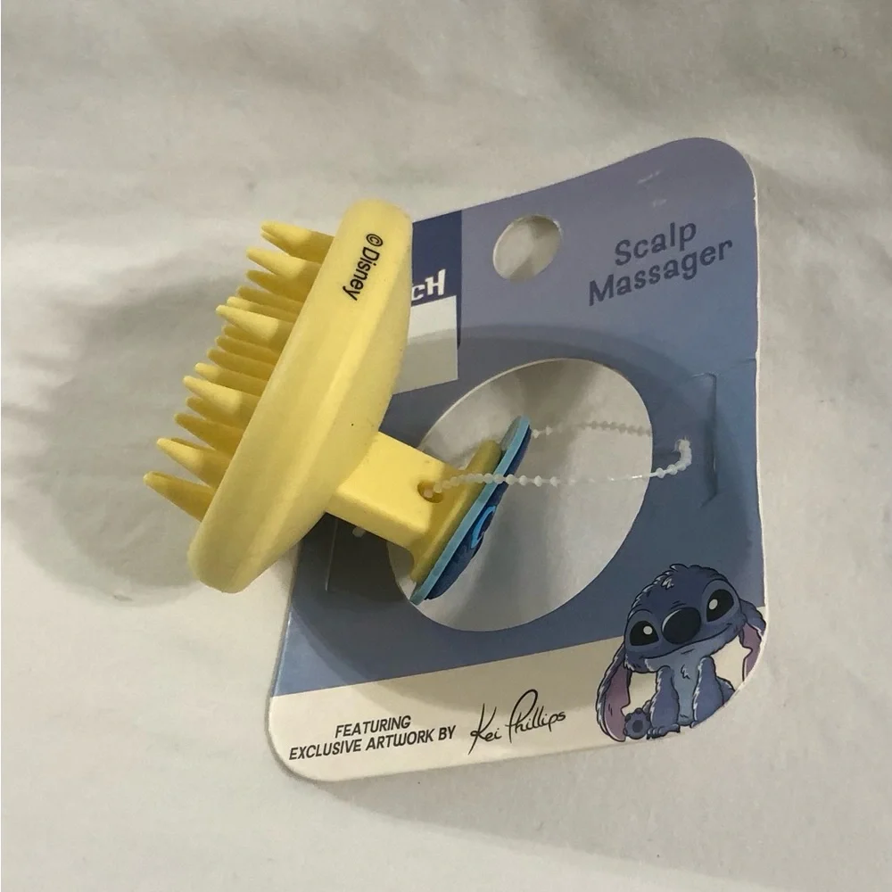 Disney Aloha Stitch Yellow Scalp Massager